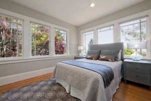 Stylish bedroom in Atlanta