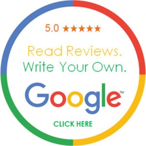 A badge that says read reviews. Write your own. Google.