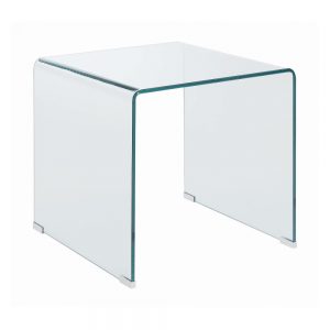 All Glass End Table