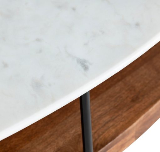 marble coffee table close up